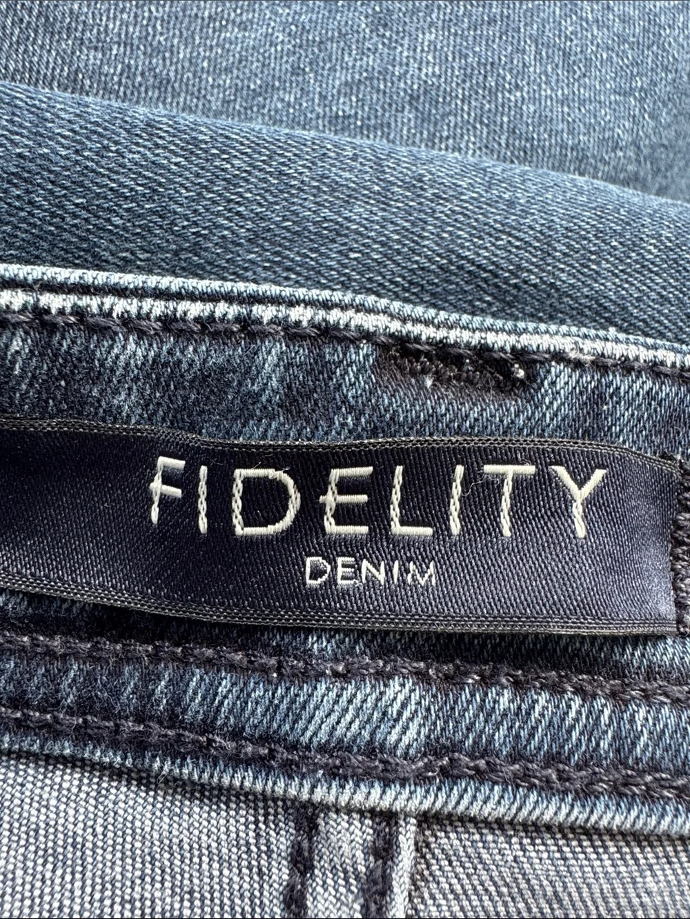Fidelity Denim Jimmy Royalton dark wash cotton stretch slim fit jeans size 34